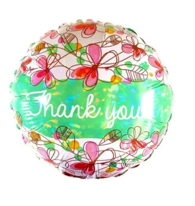 Thank you floral balloon