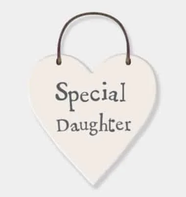 Special Daughter heart tag