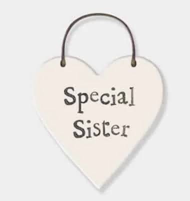 Special Sister Heart Tag