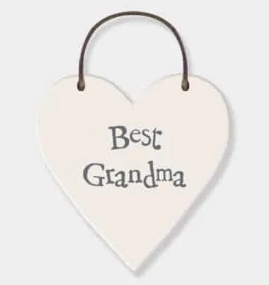 Best Grandma Heart Tag
