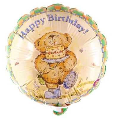 Happy Birthday Bear with cake