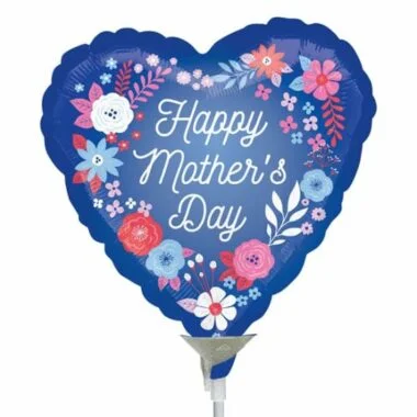 Blue floral Mothers Day balloon